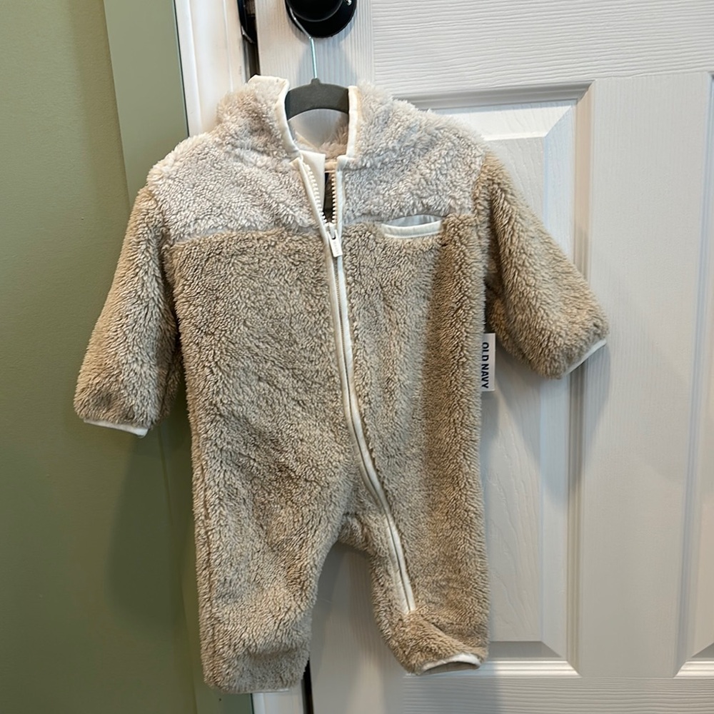 Old Navy Baby Fleece Onesie - Tan